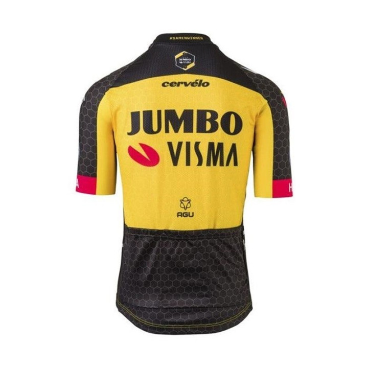 Conjunto de ciclismo corto JUMBO VISMA para el verano: confort y estilo en cada pedalada