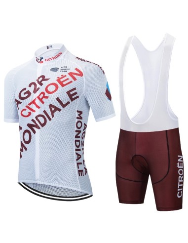 Conjunto de ciclismo corto de verano Ag2r La Mondiale: comodidad y frescura en cada pedalada