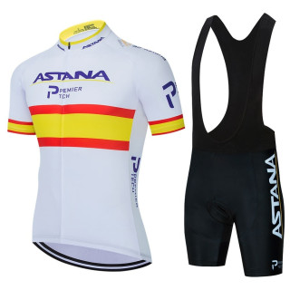 Ropa de ciclismo verano: Conjunto corto Astana Premier Tech para estar cómodo y fresco