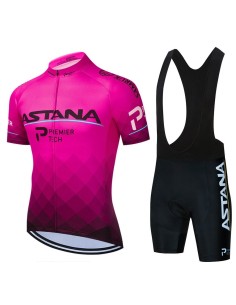 Conjunto de ciclismo Astana Premier Tech para un verano fresco y cómodo