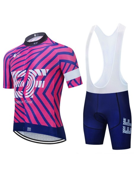Conjunto de ciclismo de verano EF Education First: comodidad y estilo para tus paseos