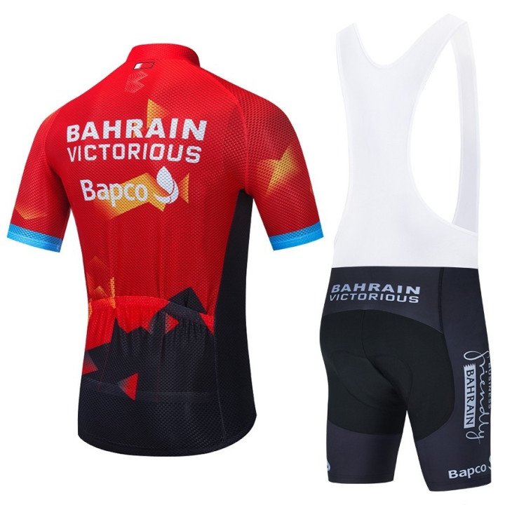 Conjunto de ciclismo corto Bahrain Victorious para un verano fresco y cómodo