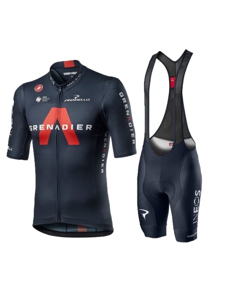 Conjunto de ciclismo corto de verano Ineos Grenadier para un pedaleo cómodo y fresco