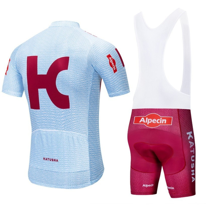 Conjunto corto de ciclismo Katusha Alpecin para un verano cómodo y fresco