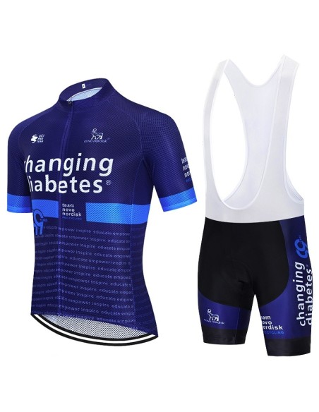 Conjunto de ciclismo corto para verano: comodidad y estilo con Changing Diabetes Team