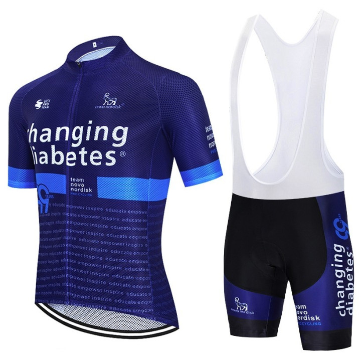 Conjunto de ciclismo corto para verano: comodidad y estilo con Changing Diabetes Team