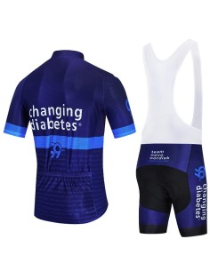 Conjunto de ciclismo corto para verano: comodidad y estilo con Changing Diabetes Team 2