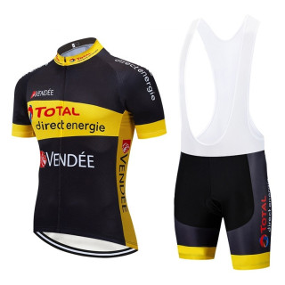 Conjunto corto de ciclismo veraniego con tirantes TOTAL Direct Energy