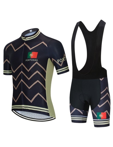 Conjunto de ciclismo corto de verano en Portugal: comodidad y estilo para tus paseos