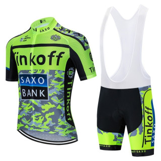 Conjunto de ciclismo corto de verano Tinkoff: comodidad y frescura para tus rutas