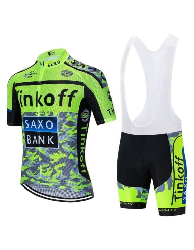 Conjunto de ciclismo corto de verano Tinkoff: comodidad y frescura para tus rutas