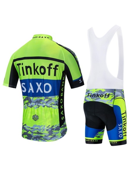Conjunto de ciclismo corto de verano Tinkoff: comodidad y frescura para tus rutas