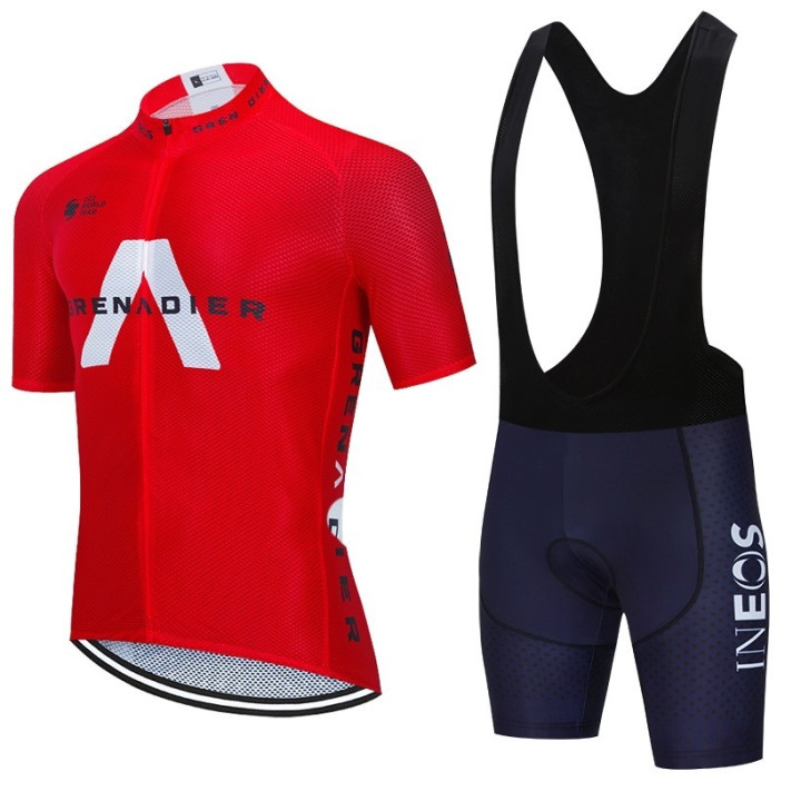Conjunto de ciclismo corto Ineos Grenadier para el verano, comodidad y frescura aseguradas