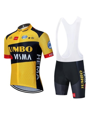 Conjunto corto de ciclismo JUMBO VISMA para disfrutar el verano cómodamente