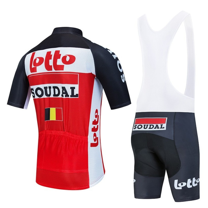 Conjunto corto de ciclismo Lotto Soudal para un verano fresco y cómodo