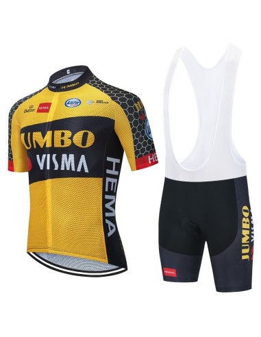 Conjunto de ciclismo JUMBO VISMA para verano: comodidad y estilo en cada pedaleada