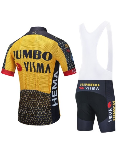 Conjunto de ciclismo JUMBO VISMA para verano: comodidad y estilo en cada pedaleada