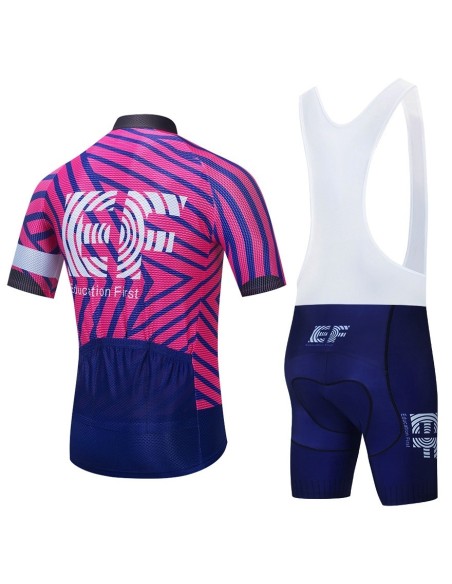 Conjunto de ciclismo corto de verano EF Education First: comodidad y estilo para tus paseos