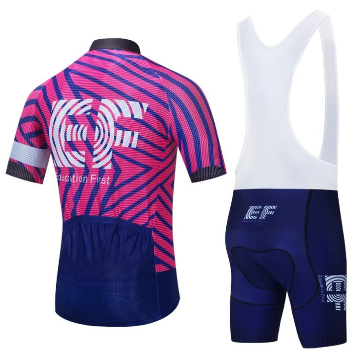 Conjunto de ciclismo corto de verano EF Education First: comodidad y estilo para tus paseos