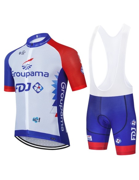 Ropa de ciclismo de verano con tirantes FDJ para disfrutar al máximo tus paseos