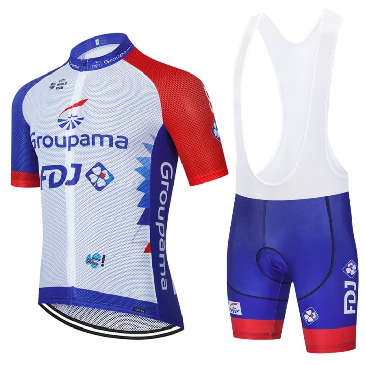 Ropa de ciclismo de verano con tirantes FDJ para disfrutar al máximo tus paseos