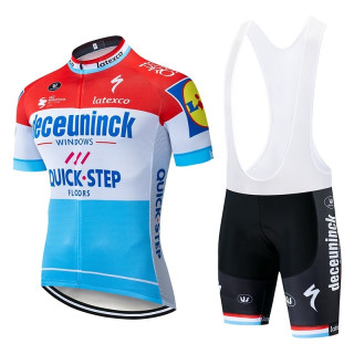 Conjunto de ciclismo corto Deceuninck Quick Step para un verano fresco y cómodo