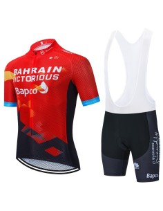Conjunto de ciclismo corto BAHRAIN Victorious para un verano cómodo y fresco