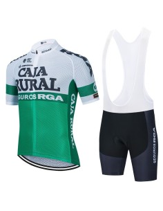 Conjunto de ciclismo corto CAJA RURAL: comodidad y frescura para tus rutas de verano