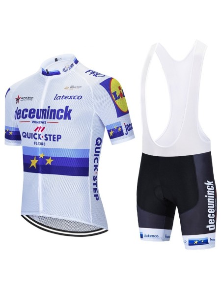 Conjunto de ciclismo corto Deceuninck Quick Step para el verano