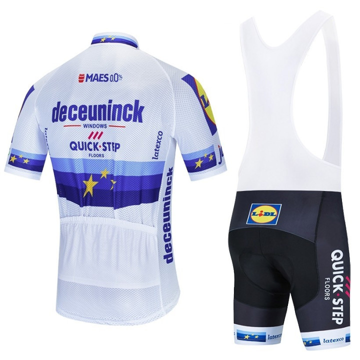 Conjunto de ciclismo corto Deceuninck Quick Step para el verano