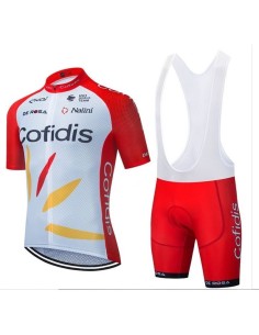 Ropa de ciclismo de verano con tirantes Cofidis para estar cómodo y fresco