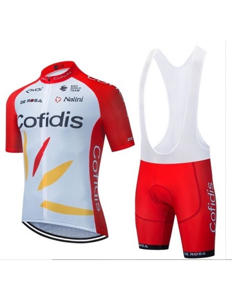 Ropa de ciclismo de verano con tirantes Cofidis para estar cómodo y fresco