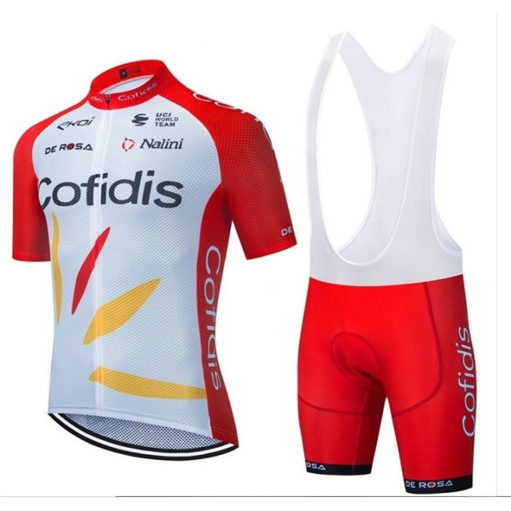 Ropa de ciclismo de verano con tirantes Cofidis para estar cómodo y fresco