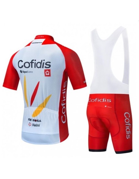 Ropa de ciclismo de verano con tirantes Cofidis para estar cómodo y fresco