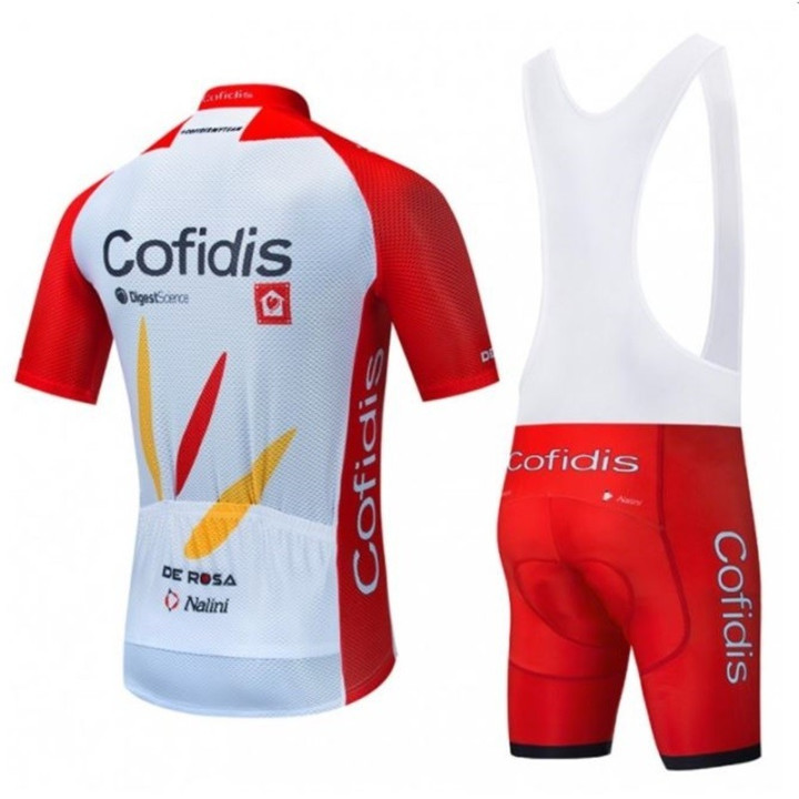 Ropa de ciclismo de verano con tirantes Cofidis para estar cómodo y fresco