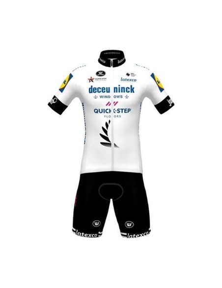 Conjunto de ciclismo corto DECEUNINCK-QUICK STEP: comodidad y frescura para tus paseos de verano