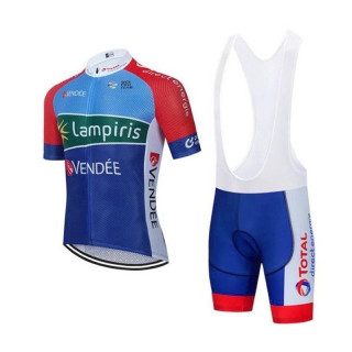 Conjunto de ciclismo corto de verano TOTAL DIRECT ENERGIE para pedalear cómodo y fresco