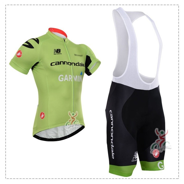 Conjunto de ciclismo corto Garmin Cannondale para un verano cómodo y fresco