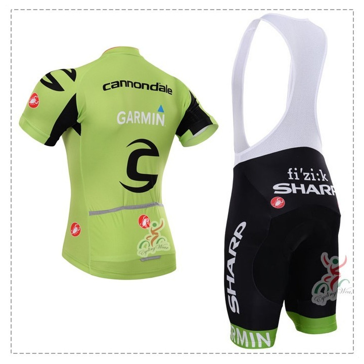 Conjunto de ciclismo corto Garmin Cannondale para un verano cómodo y fresco