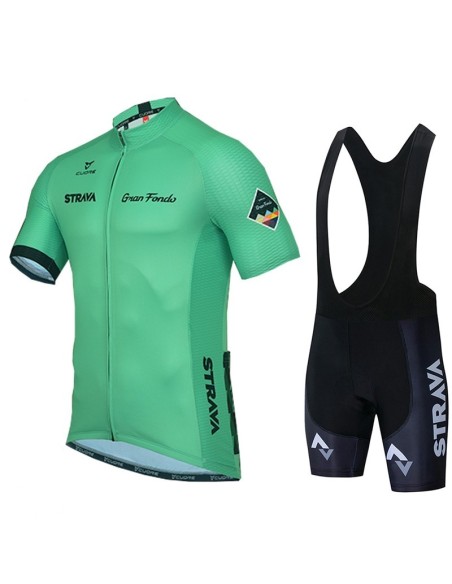 Conjunto de ciclismo corto STRAVA: comodidad y frescura para tus rutas