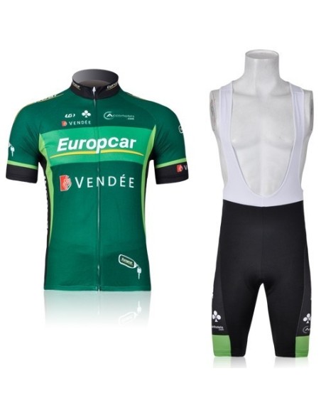 Conjunto corto de ciclismo Europcar: comodidad y estilo para tus rutas
