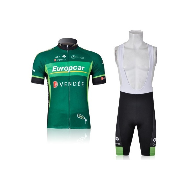 Conjunto corto de ciclismo Europcar: comodidad y estilo para tus rutas