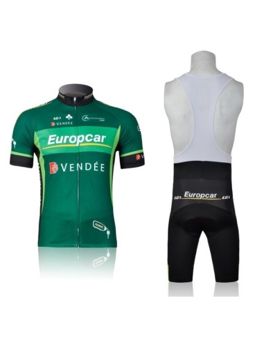 Conjunto corto de ciclismo Europcar: comodidad y estilo para tus rutas