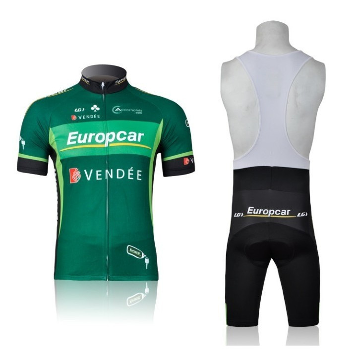 Conjunto corto de ciclismo Europcar: comodidad y estilo para tus rutas