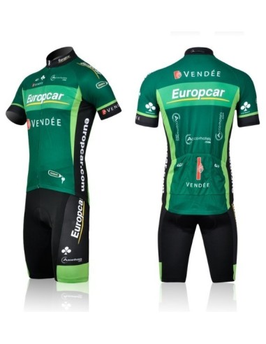 Conjunto corto de ciclismo Europcar: comodidad y estilo para tus rutas