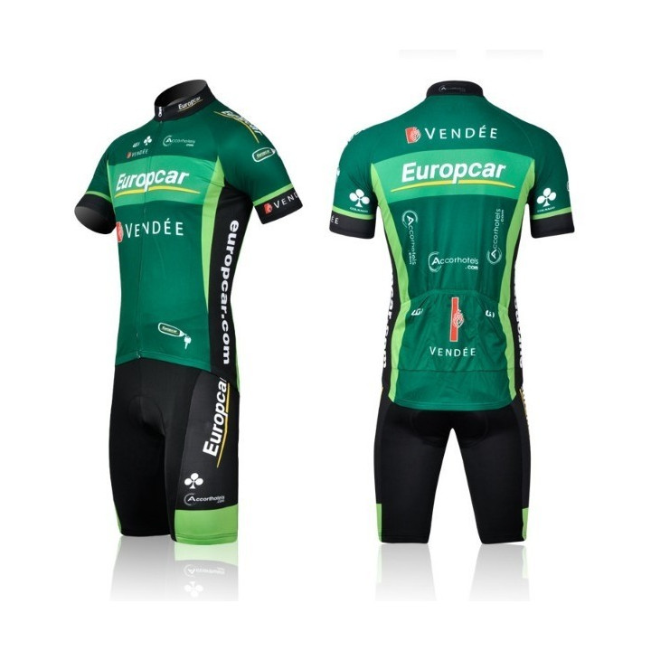 Conjunto corto de ciclismo Europcar: comodidad y estilo para tus rutas