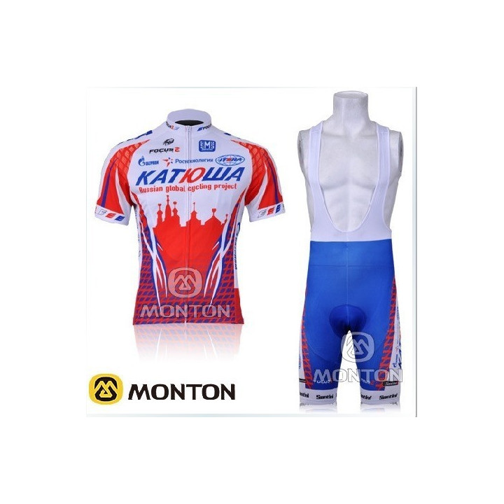 Conjunto corto de ciclismo Katusha: comodidad y estilo para tus rutas