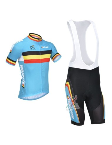Conjunto corto de ciclismo Belgium: comodidad y frescura para tus rutas