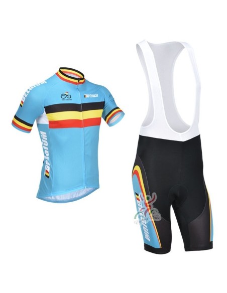 Conjunto corto de ciclismo Belgium: comodidad y frescura para tus rutas