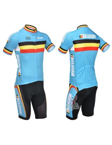 Conjunto corto de ciclismo Belgium: comodidad y frescura para tus rutas